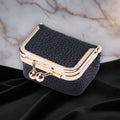 Travel Organizer for Jewelry – Genuine Leather Box with Gold Clasp