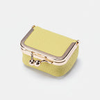 Travel Organizer for Jewelry – Genuine Leather Box with Gold Clasp