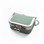 Travel Organizer for Jewelry – Genuine Leather Box with Gold Clasp