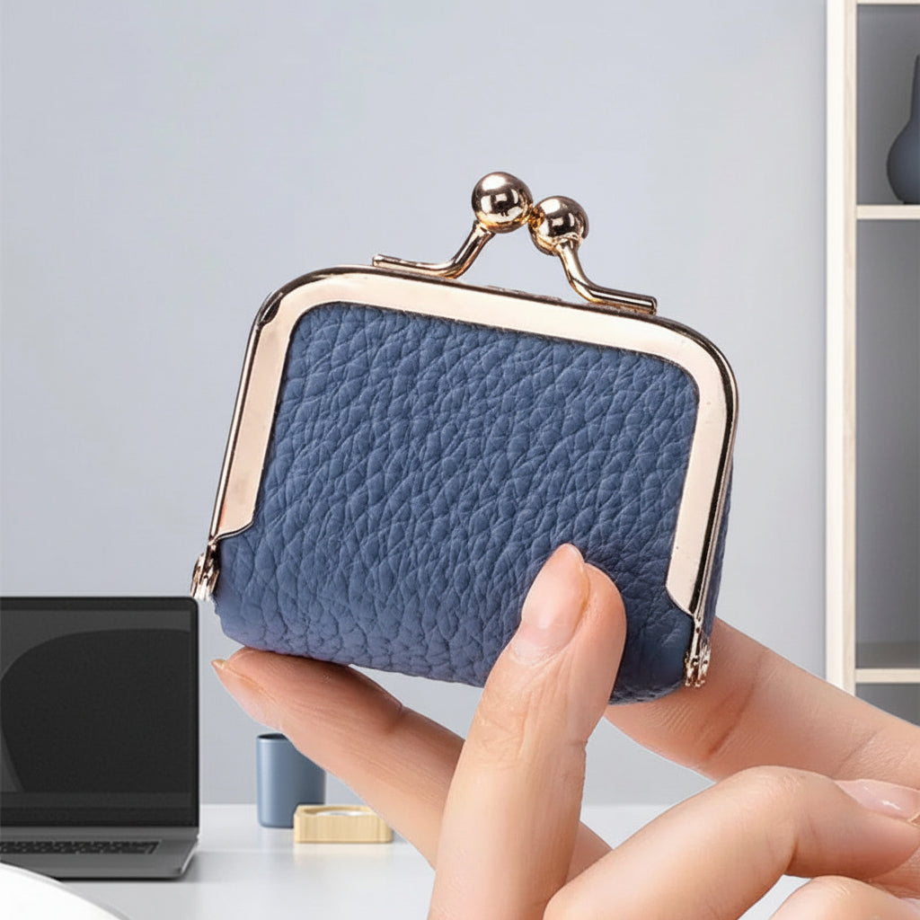 Travel Organizer for Jewelry – Genuine Leather Box with Gold Clasp