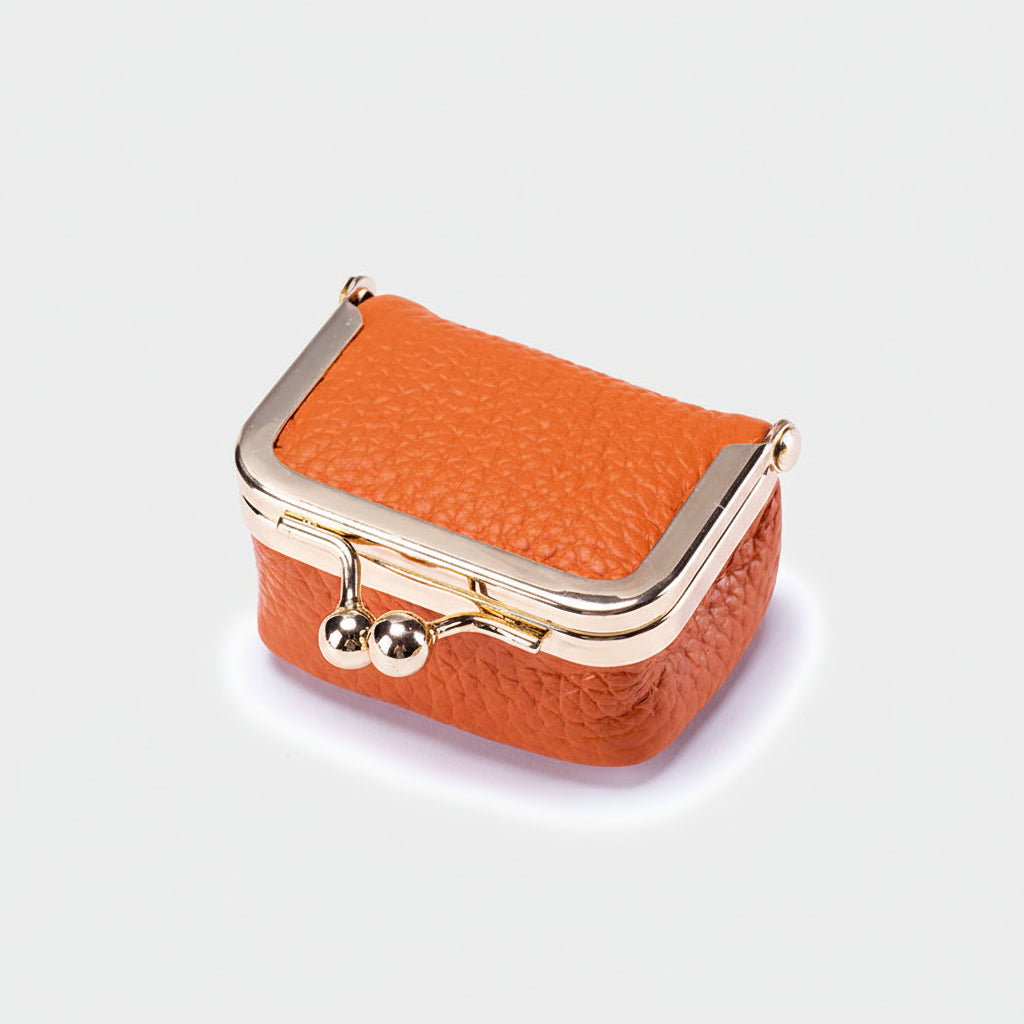 Travel Organizer for Jewelry – Genuine Leather Box with Gold Clasp
