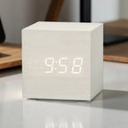 Digital LED Cube Alarm Clock Display