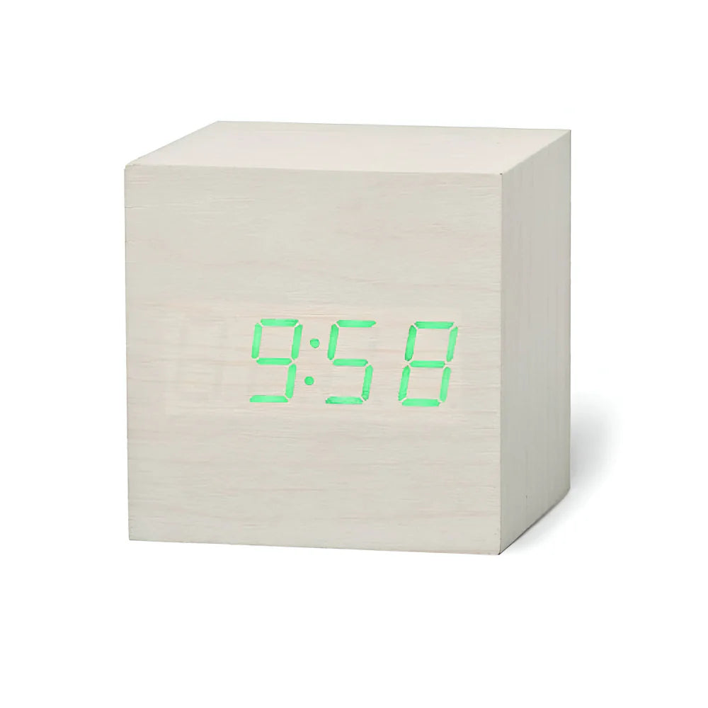 Digital LED Cube Alarm Clock Display
