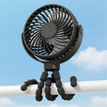Battery-Powered Clip-On Stroller Fan for Portable Use
