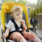 Battery-Powered Clip-On Stroller Fan for Portable Use