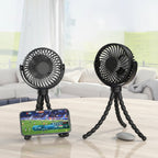 Battery-Powered Clip-On Stroller Fan for Portable Use