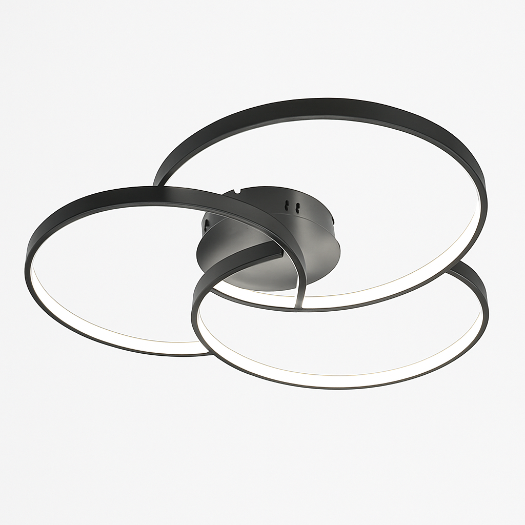 Sleek LED Ceiling Light Fixture with Dimmer Option