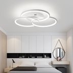 Sleek LED Ceiling Light Fixture with Dimmer Option