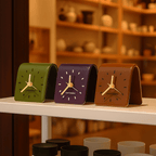 Elegant Ceramic Square Clock for Your Workspace