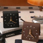 Elegant Ceramic Square Clock for Your Workspace