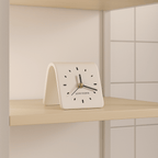 Elegant Ceramic Square Clock for Your Workspace