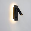 Cylindrical Wall Light with Dual Switch and 330° Adjustable LED – Iron Finish