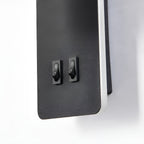 Cylindrical Wall Light with Dual Switch and 330° Adjustable LED – Iron Finish