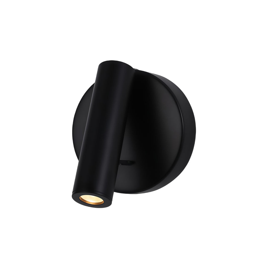 Adjustable Metal Wall Lamp for Bedside Reading - Minimalist LED Sconce in Black, White, and Antique Bronze