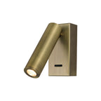 Adjustable Metal Wall Lamp for Bedside Reading - Minimalist LED Sconce in Black, White, and Antique Bronze