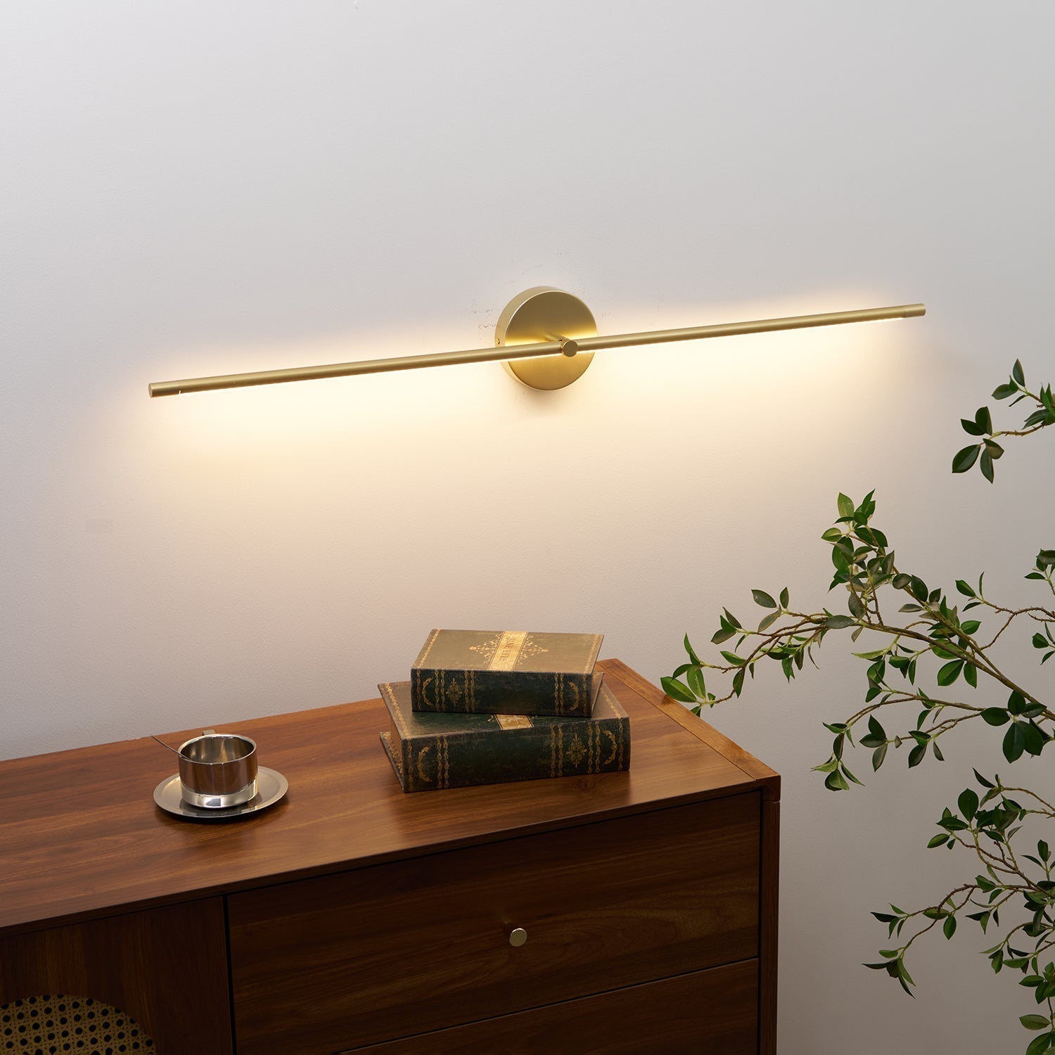 LED Wall Sconce Light with Double Rod Design - Minimalist Style