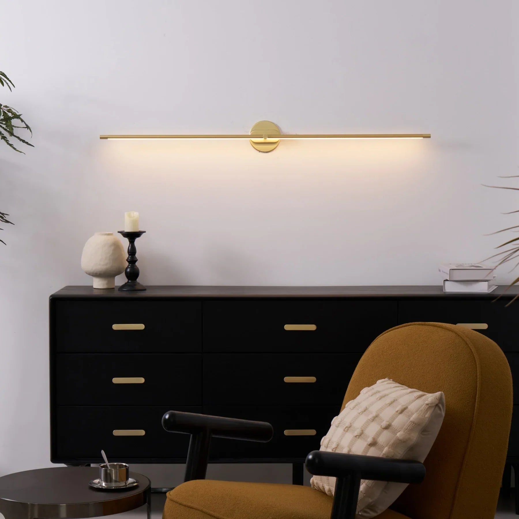 Wall Light for Bathroom - Stylish Metal Bar Fixture