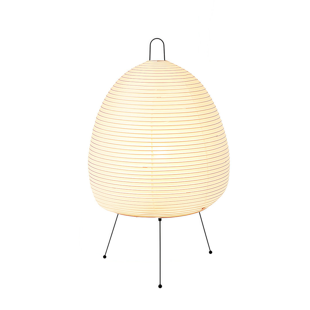 Tri-Color Light Rice Paper Table Lamp – Japanese Minimalist Wabi-Sabi Style