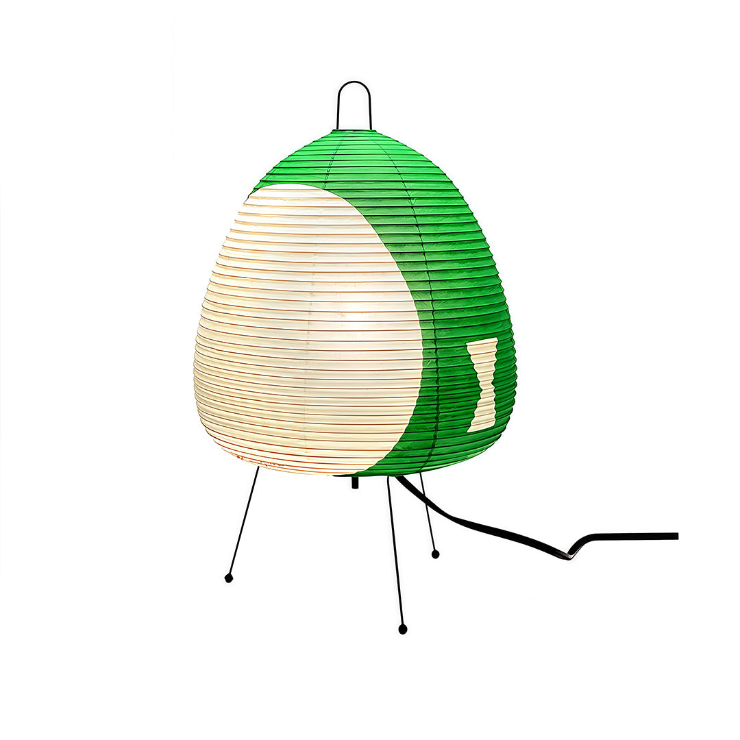 Tri-Color Light Rice Paper Table Lamp – Japanese Minimalist Wabi-Sabi Style