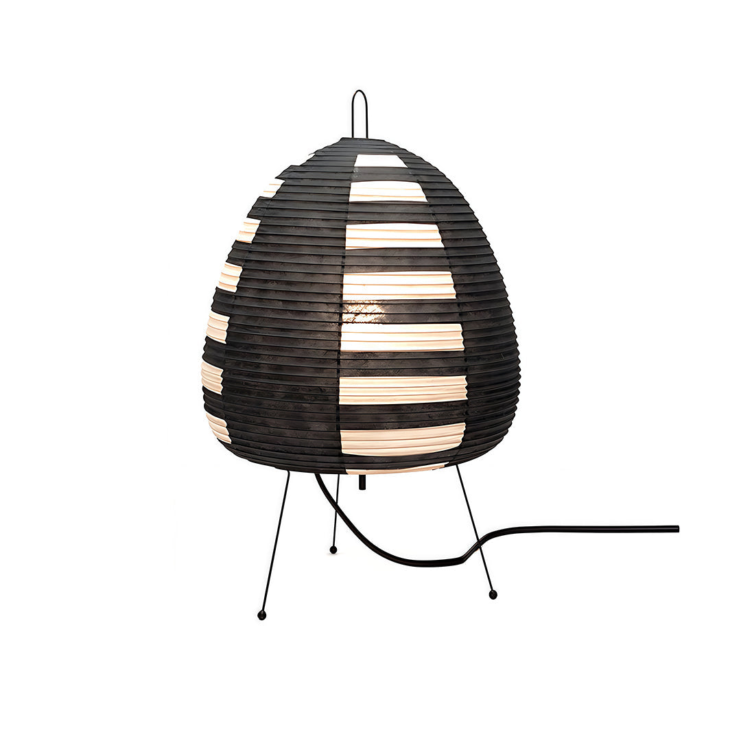 Tri-Color Light Rice Paper Table Lamp – Japanese Minimalist Wabi-Sabi Style
