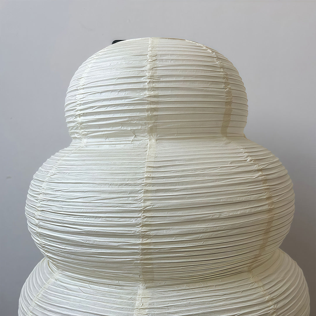 Tri-Color Light Rice Paper Table Lamp – Japanese Minimalist Wabi-Sabi Style