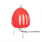 Tri-Color Light Rice Paper Table Lamp – Japanese Minimalist Wabi-Sabi Style