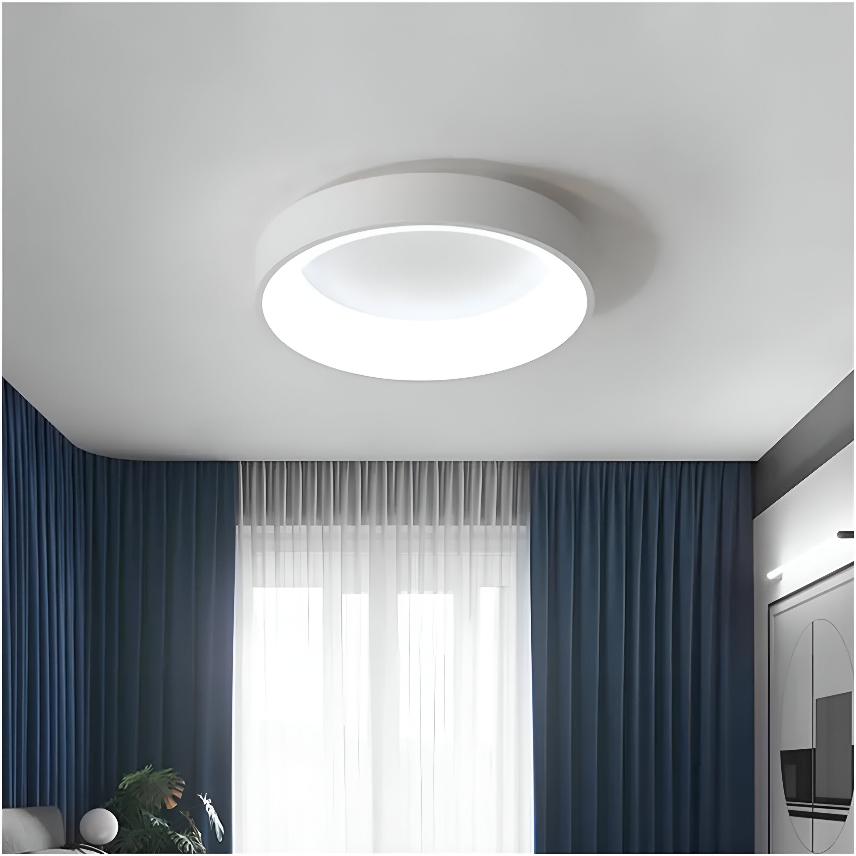 Sleek Round LED Ceiling Light Fixture for Modern Spaces