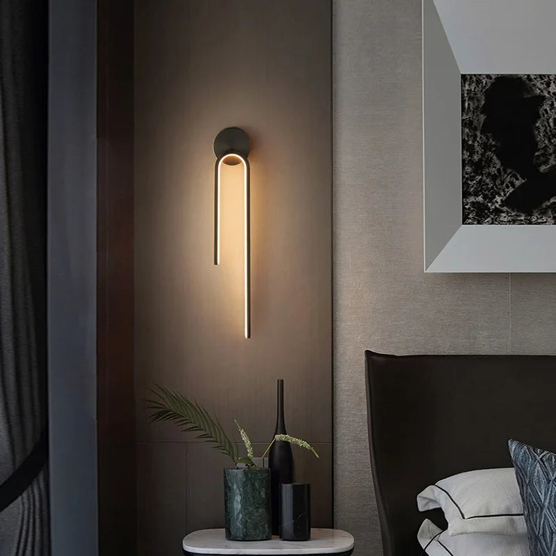 Scandinavian Style Slim LED Wall Light – Ideal for Bedroom and Bathroom