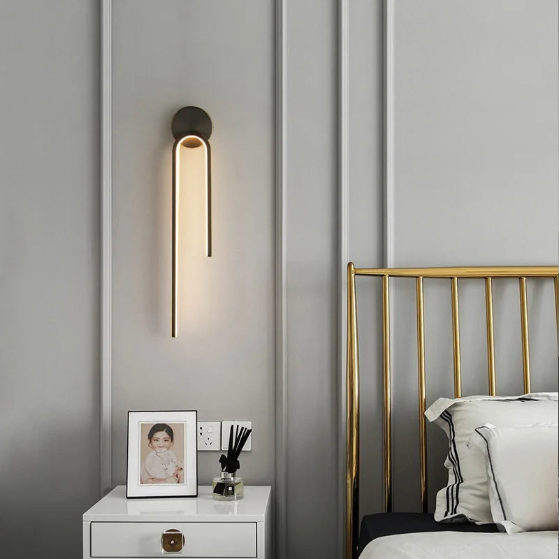 Scandinavian Style Slim LED Wall Light – Ideal for Bedroom and Bathroom