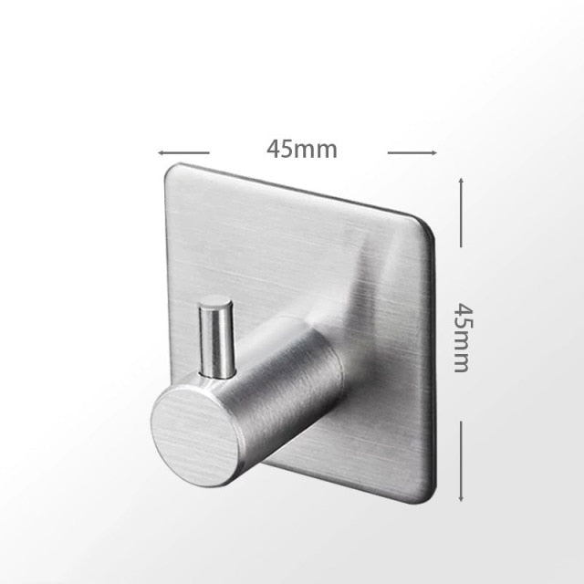 Sleek Adhesive Steel Hangers for Effortless Organization