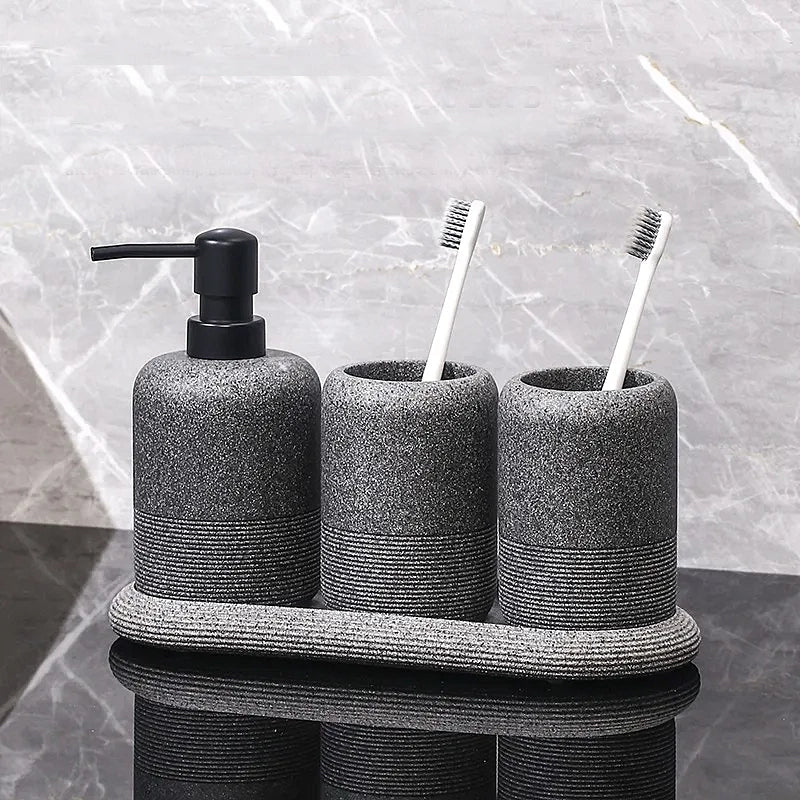 Chic Stone Bath Accessory Collection