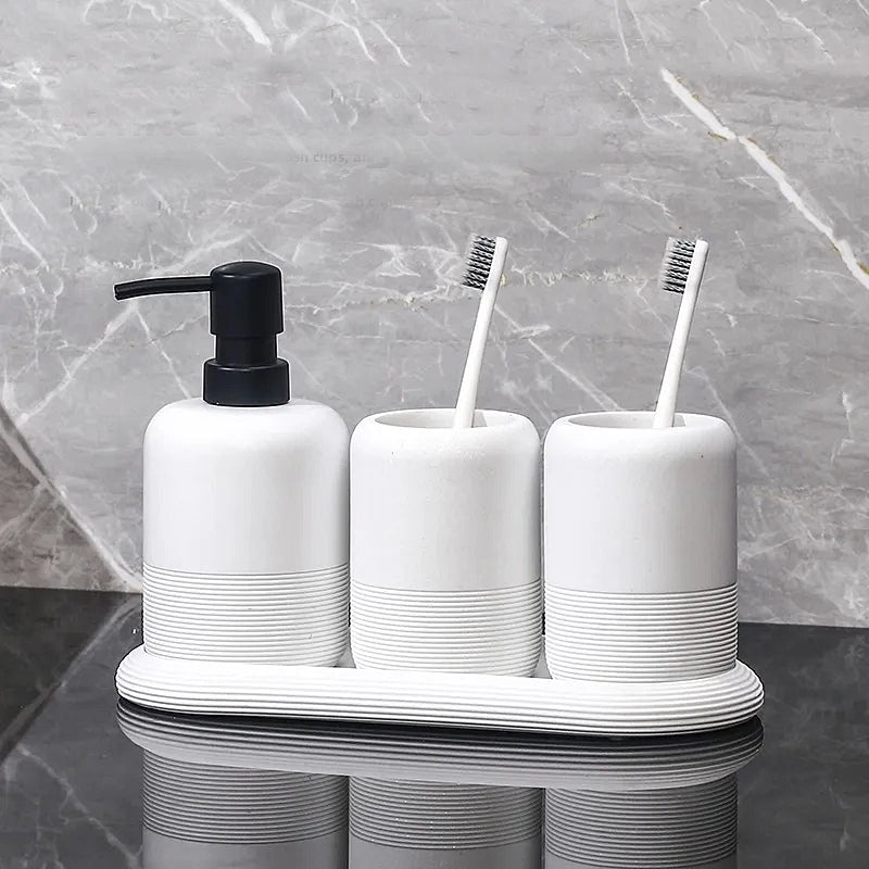 Chic Stone Bath Accessory Collection