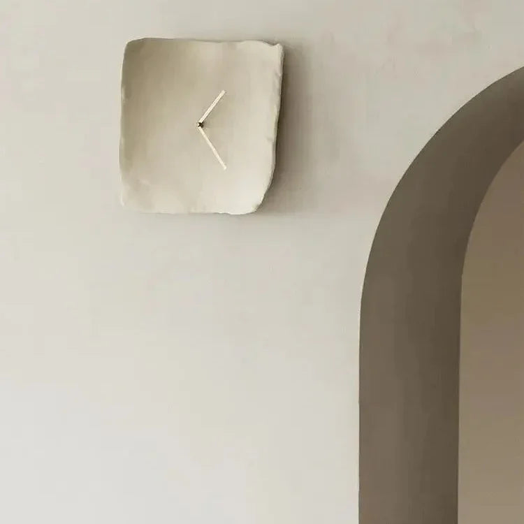 TranquilDesign Minimalist Resin Wall Clock with Silent Operation