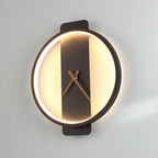 Modern Aluminum and Glass Wall Clock with Backlight – Minimalist Style