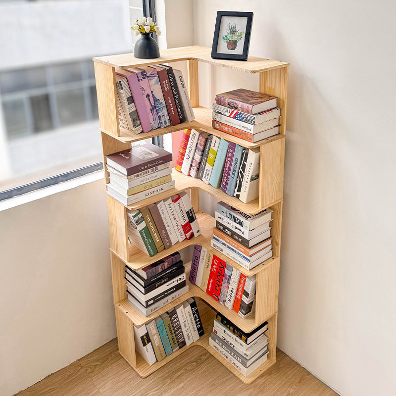 Stylish Home Office Bookshelf - Minimalist Design with 4 or 5 Shelves