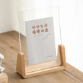 Floating Design Wooden Photo Frames – Beech and Acrylic Display