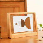 Floating Design Wooden Photo Frames – Beech and Acrylic Display