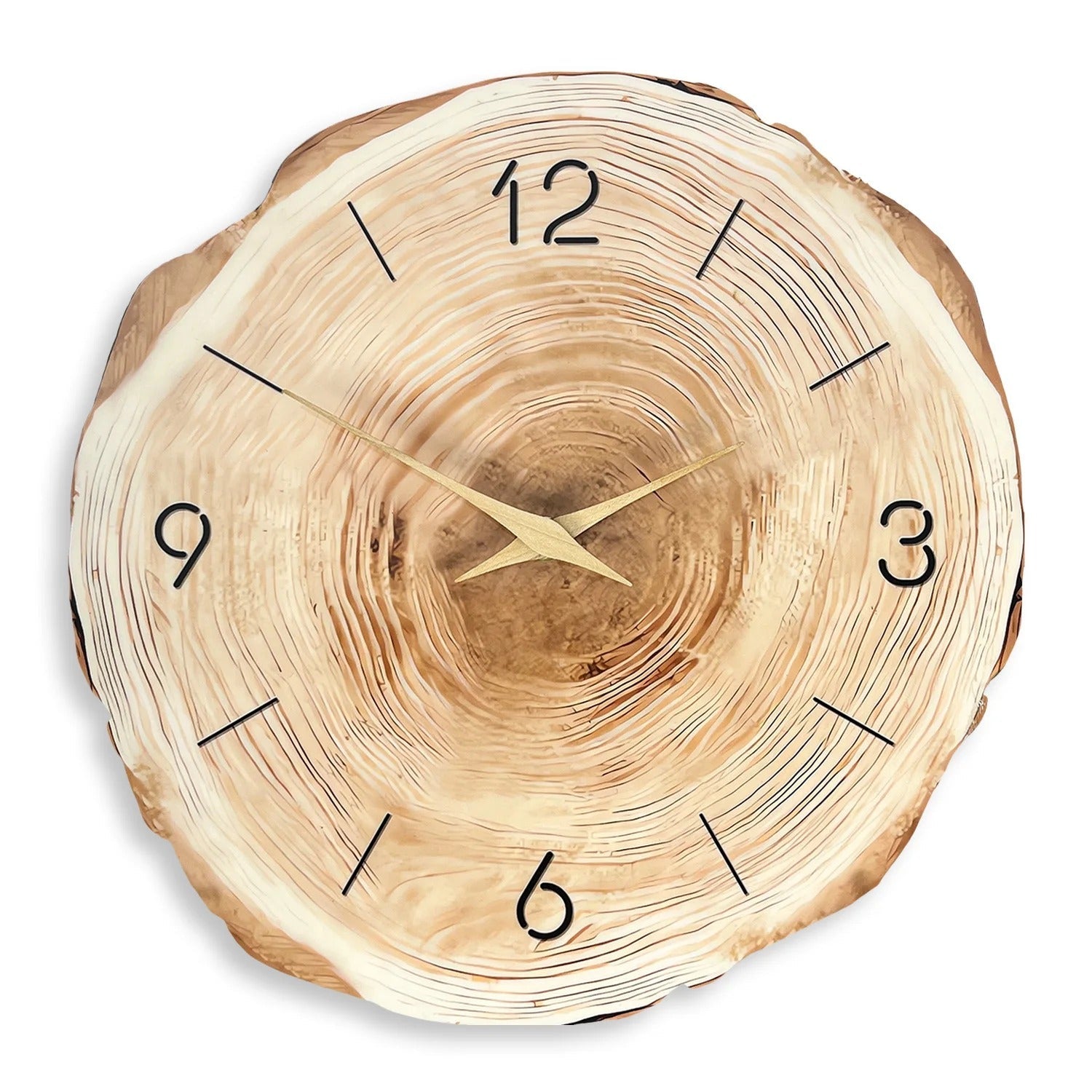 Elegant Natural Wood Wall Clock for Modern Spaces