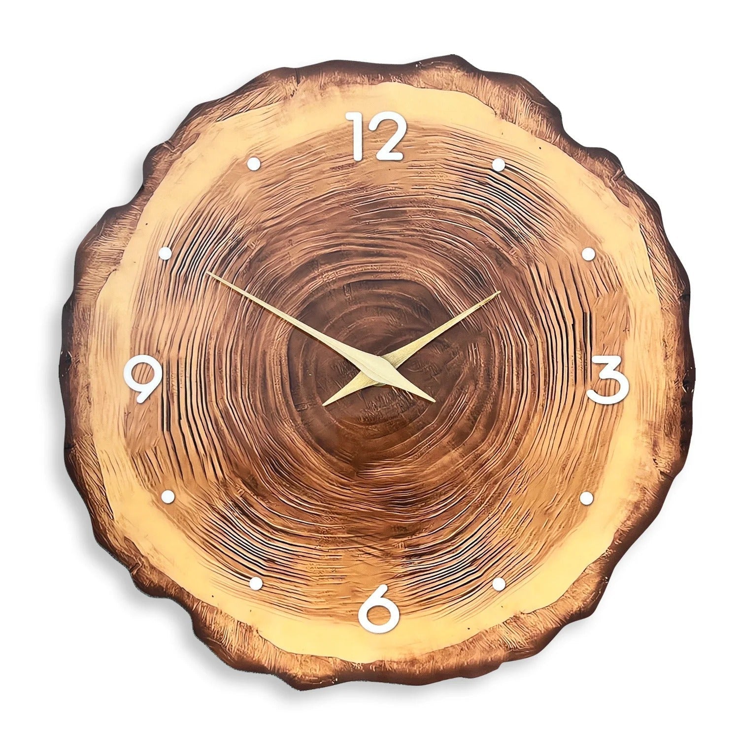 Elegant Natural Wood Wall Clock for Modern Spaces