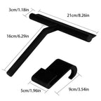 Ergonomic Silicone-Coated Shower Squeegee for Streak-Free Results