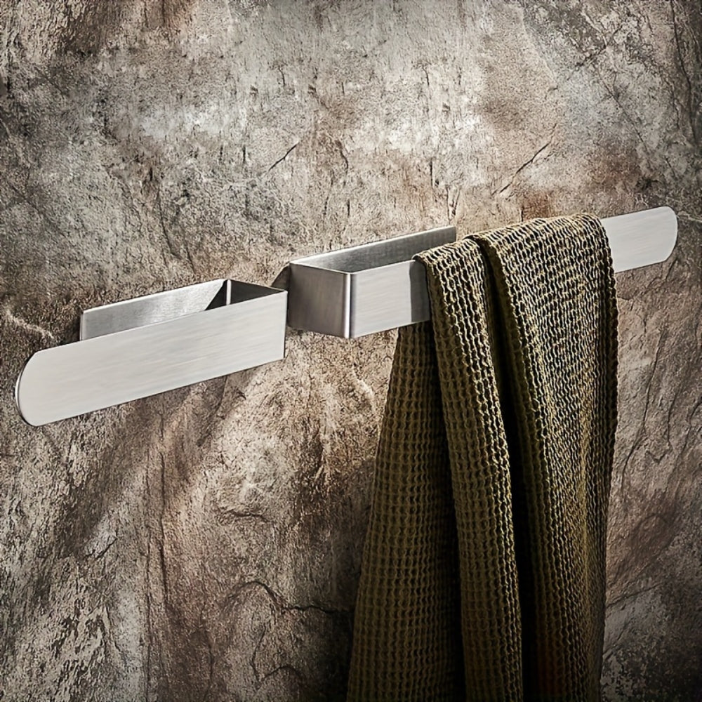 Wall-Mounted Stainless Steel Towel Rack for Single Towels