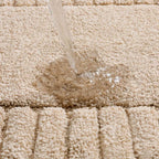 Non-Slip Quick-Drying Bath Rug in Flocked Fabric