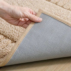 Non-Slip Quick-Drying Bath Rug in Flocked Fabric