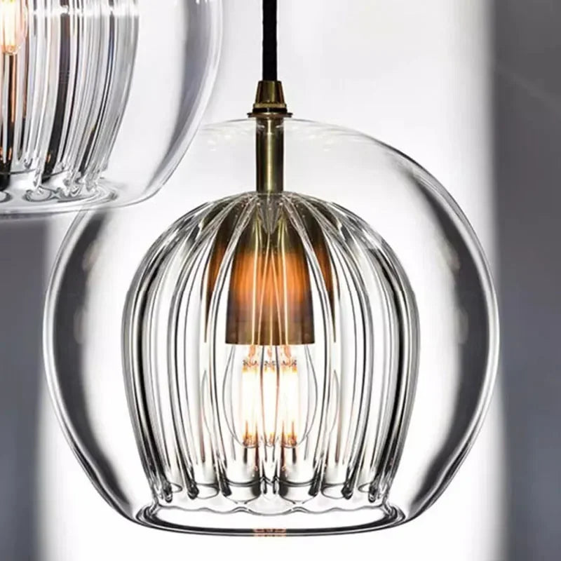 Contemporary Glass Hanging Light Fixture for Stylish Ambient Illumination