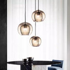 Contemporary Glass Hanging Light Fixture for Stylish Ambient Illumination