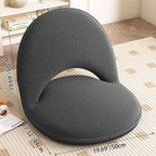 Foldable Living Room Chair - Soft Corduroy and Lambswool Accent Seat