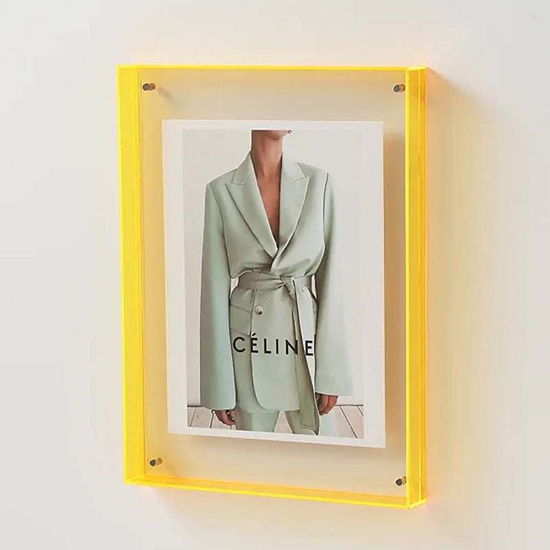 Sleek Acrylic Picture Display Frame