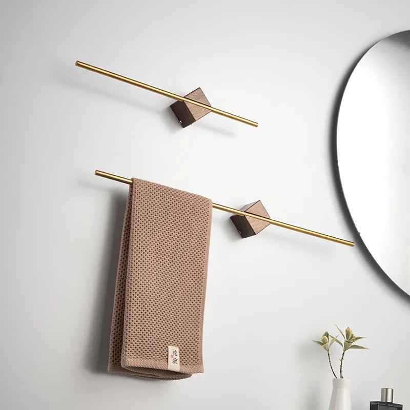Sleek Wall-Mounted Towel Organizer
