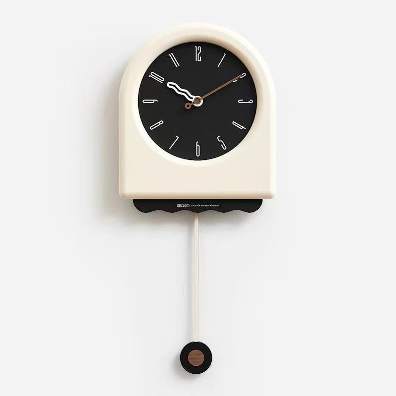 EleganceWave Artisanal Pendulum Wall Clock - Stylish Home Accent
