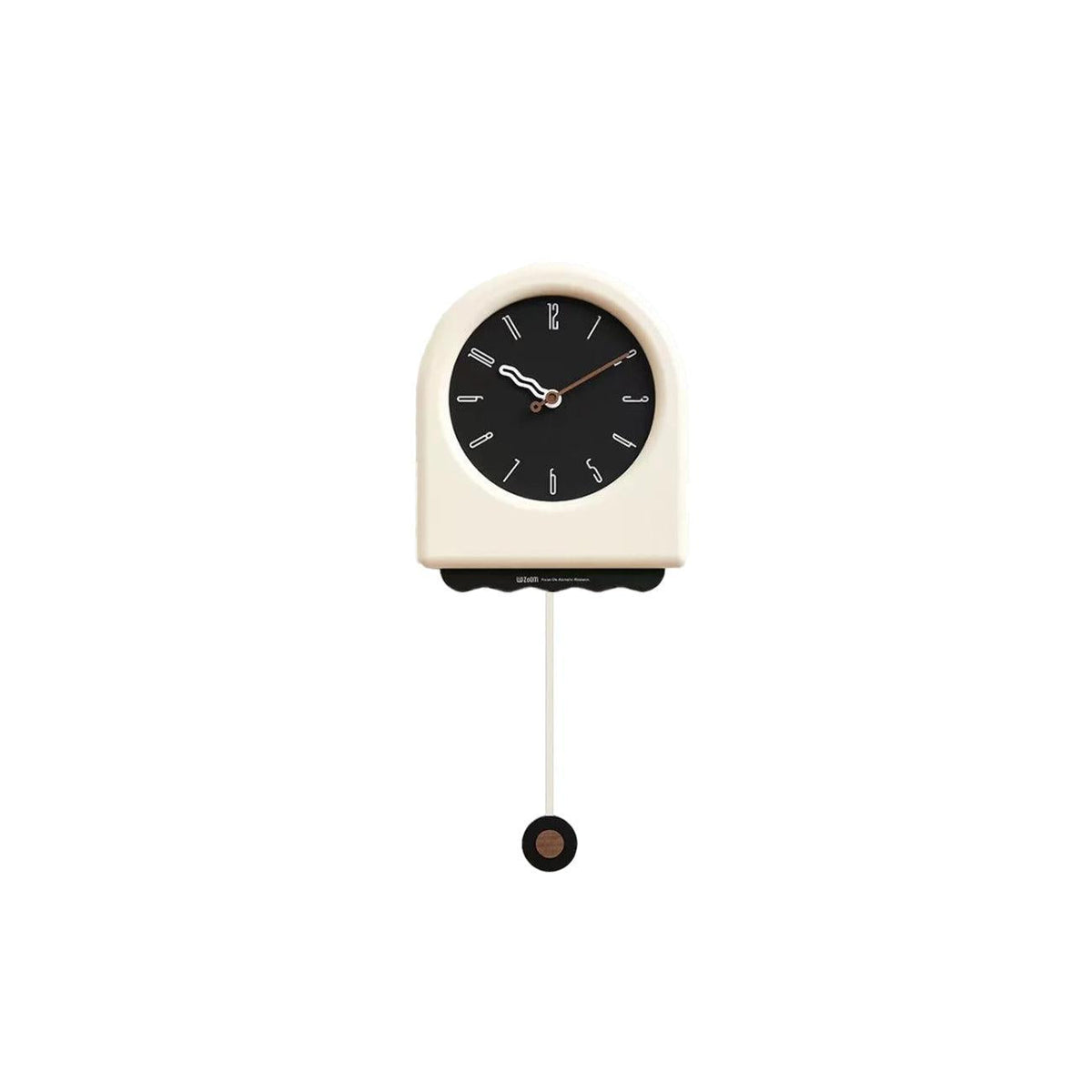 EleganceWave Artisanal Pendulum Wall Clock - Stylish Home Accent